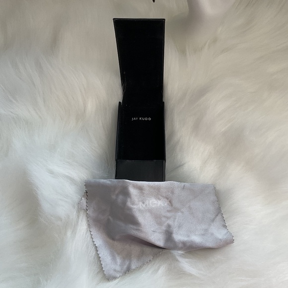 Rectangular Dark Brown Prescription Lens Sunglasses/Gold Tone Frame/Unisex/Case - Picture 13 of 16